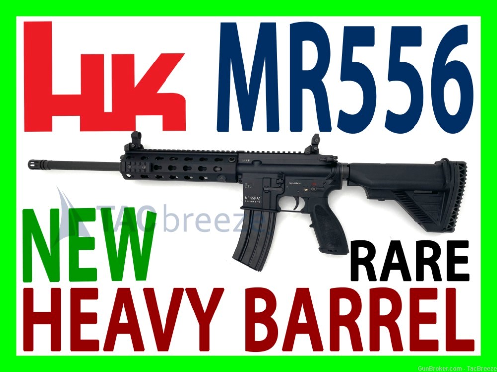 HK MR556 HEAVY BARREL MR 556 PISTON HK MR556A1 MR556 RIFLE RARE NEW-img-0