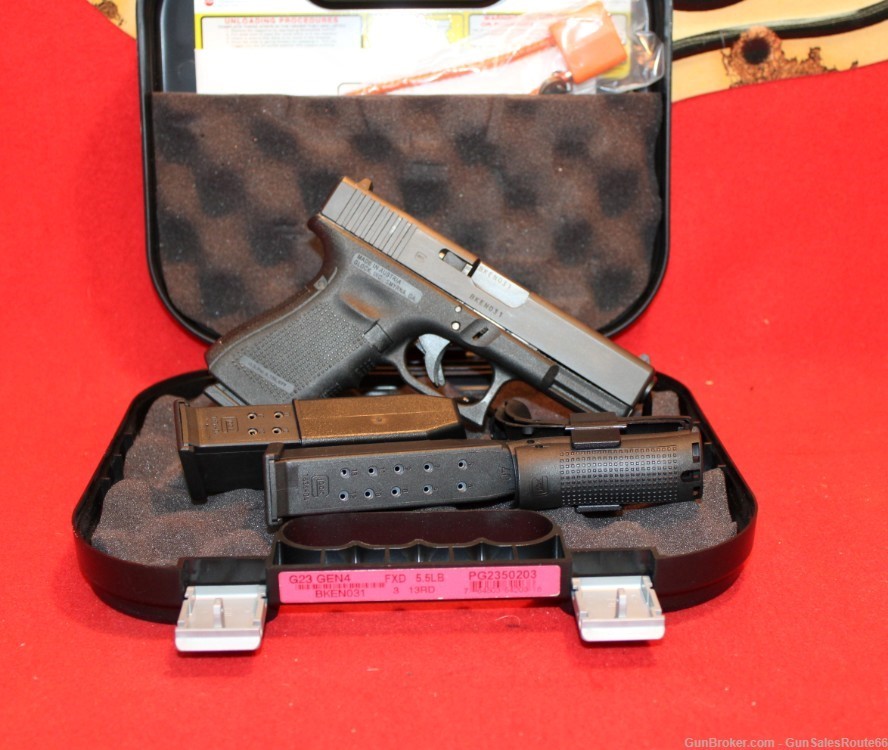 Glock 23 Gen4 .40 S&W Semi Auto Pistol 4.1" 13+1-img-0