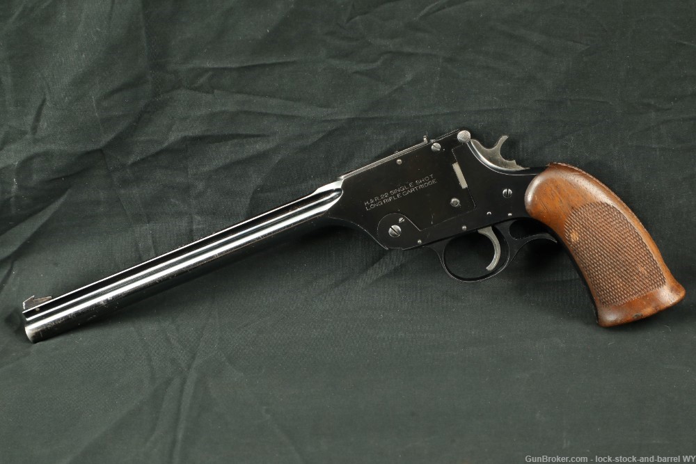 Walter F Roper H&R U.S.R.A 1st Model 195 Single Shot Tip-Up Pistol 1928 C&R-img-4