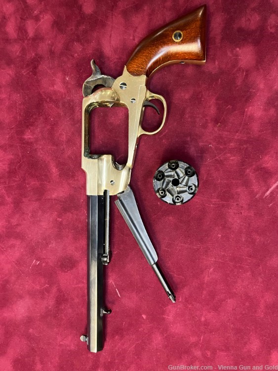 Pietta 1858 New Army Revolver - .44 Caliber 8" Barrel w/ Brass Frame-img-6