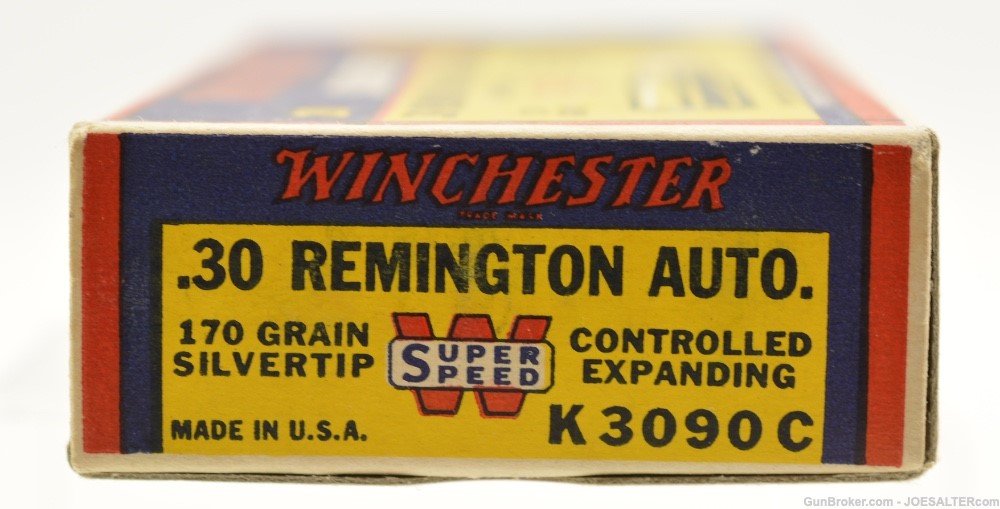 Excellent Winchester “Bear” Box 30 Rem Ammo Crisp & Bright-img-4