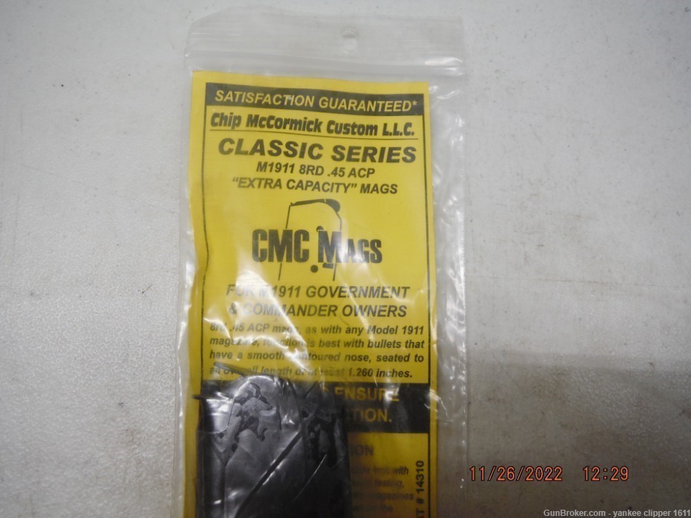 Chip McCormick Classic 1911 45 8Rd Magazine Full Size 45ACP Mag-img-3