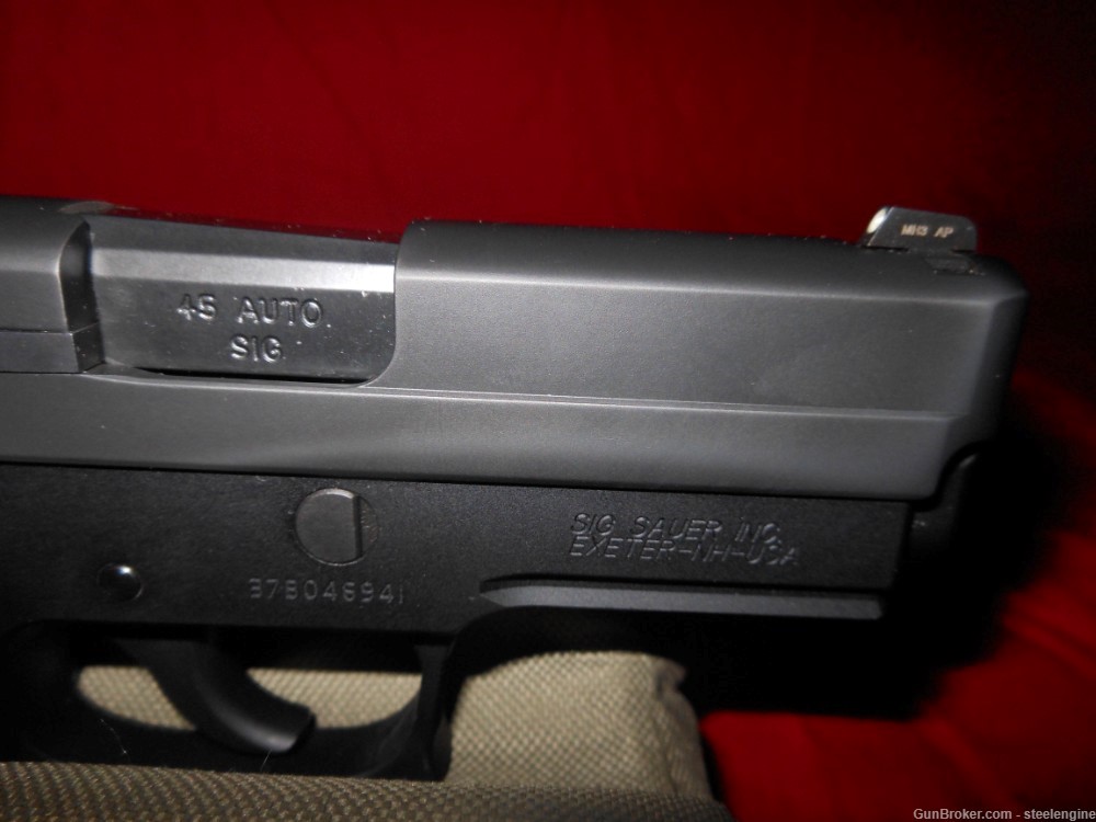 Sig Sauer P220 P220R 3.9” Brl Carry Pistol 8 RD .45ACP Rail & Night Sights-img-3