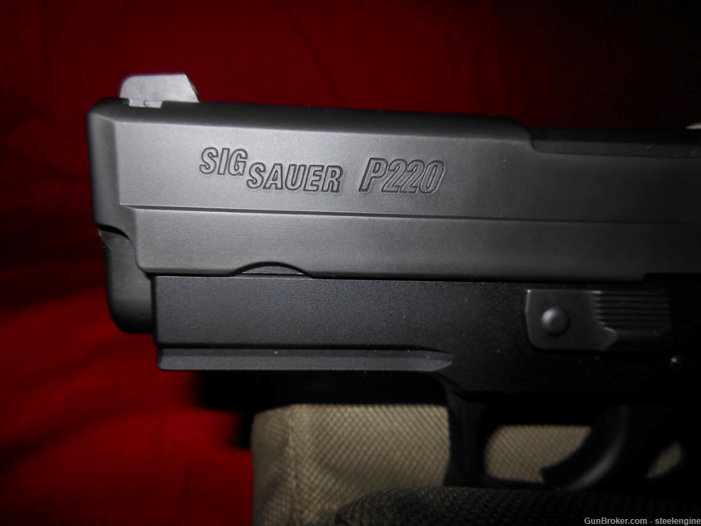 Sig Sauer P220 P220R 3.9” Brl Carry Pistol 8 RD .45ACP Rail & Night Sights-img-4