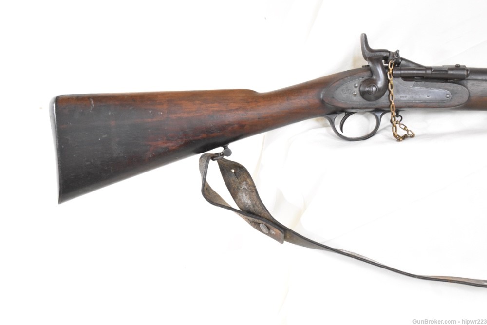 Enfield MKIII Snider Conversion two band Short Rifle .577 Cal antique -img-4