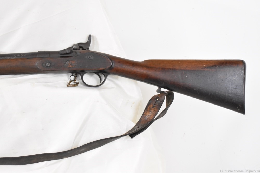 Enfield MKIII Snider Conversion two band Short Rifle .577 Cal antique -img-1