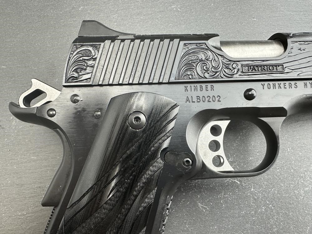FACTORY 2ND - Kimber 1911 Custom Engraved Patriot Blued by Altamont-img-10