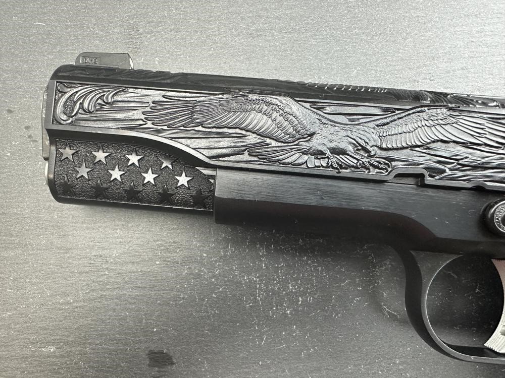FACTORY 2ND - Kimber 1911 Custom Engraved Patriot Blued by Altamont-img-1