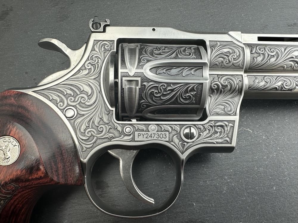 FACTORY 2ND - Colt Python 2020 ENGRAVED by Altamont 6" .357 Mag Stainless-img-10