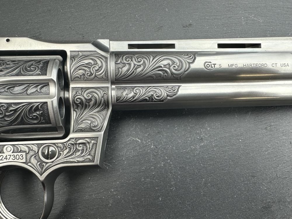 FACTORY 2ND - Colt Python 2020 ENGRAVED by Altamont 6" .357 Mag Stainless-img-9