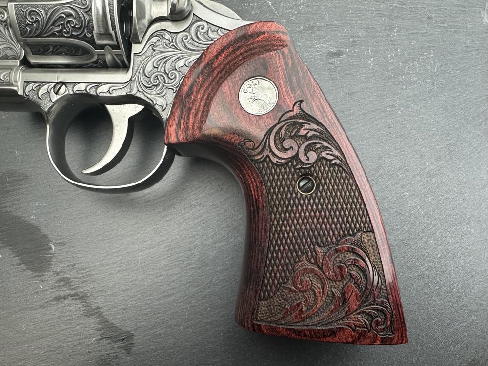 FACTORY 2ND - Colt Python 2020 ENGRAVED by Altamont 6" .357 Mag Stainless-img-5