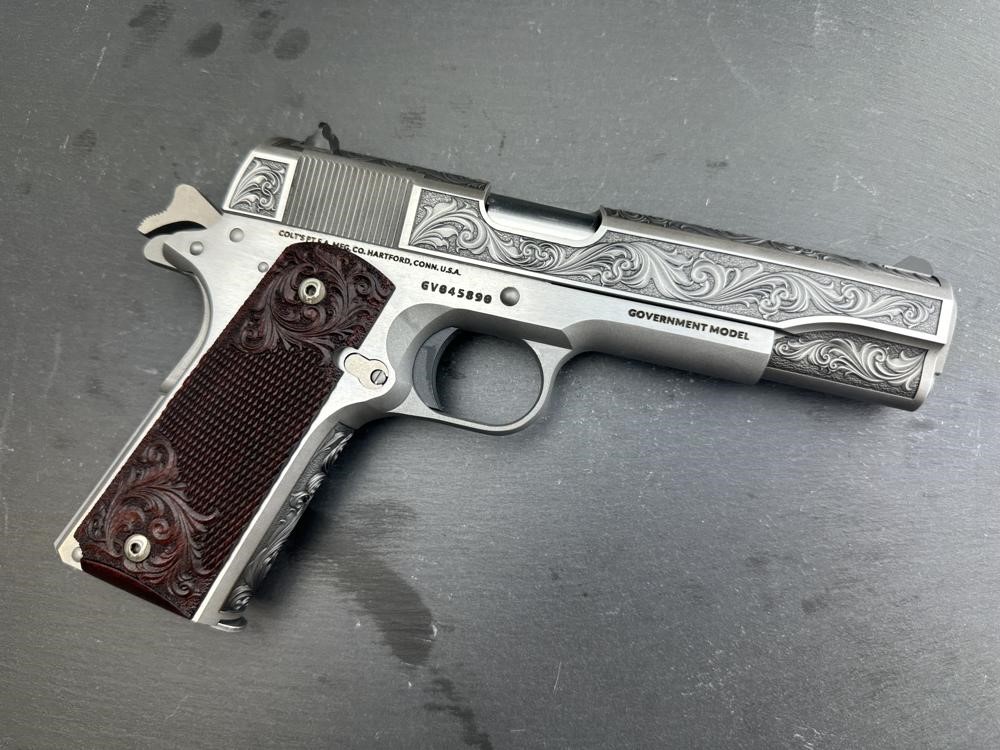 FACTORY 2ND - Colt 1911 Custom Engraved Regal by Altamont .38 Super-img-11