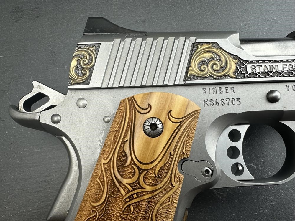 FACTORY 2ND - Kimber 1911 Custom Engraved Royal Chateau AA by Altamont-img-10