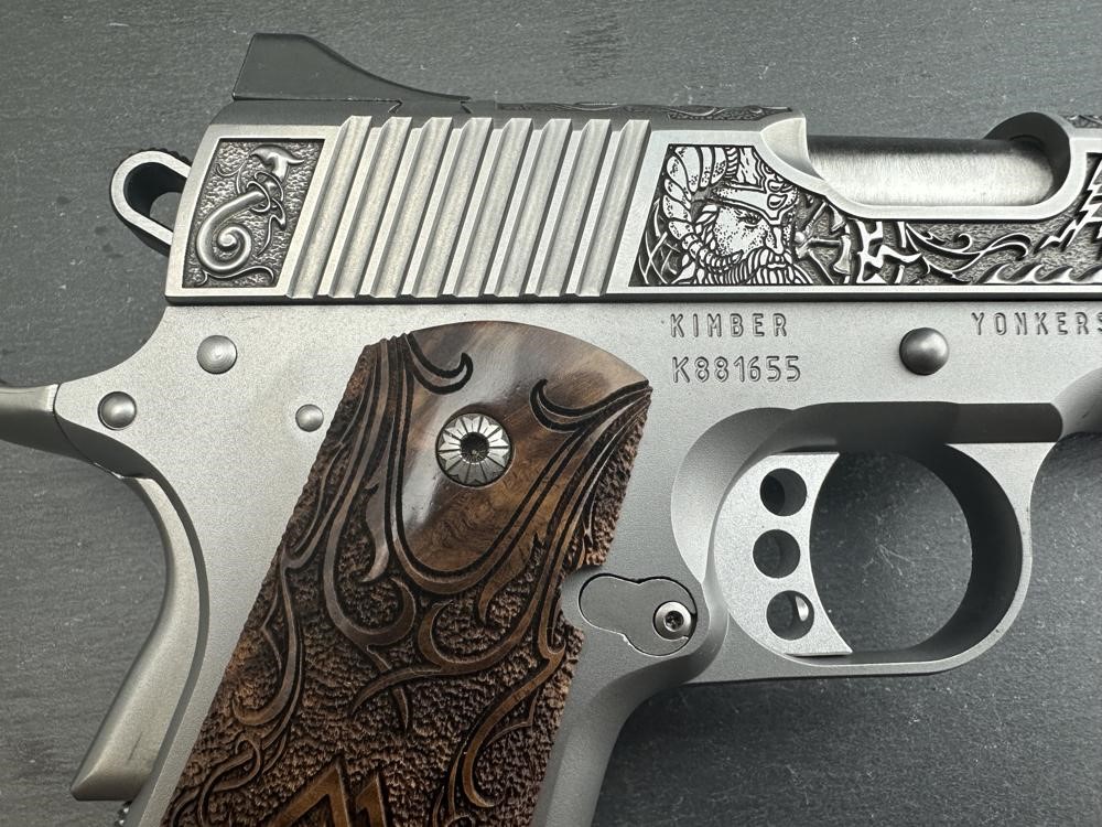 FACTORY 2ND - Kimber 1911 Custom Engraved Viking Warrior AAA by Altamont-img-9