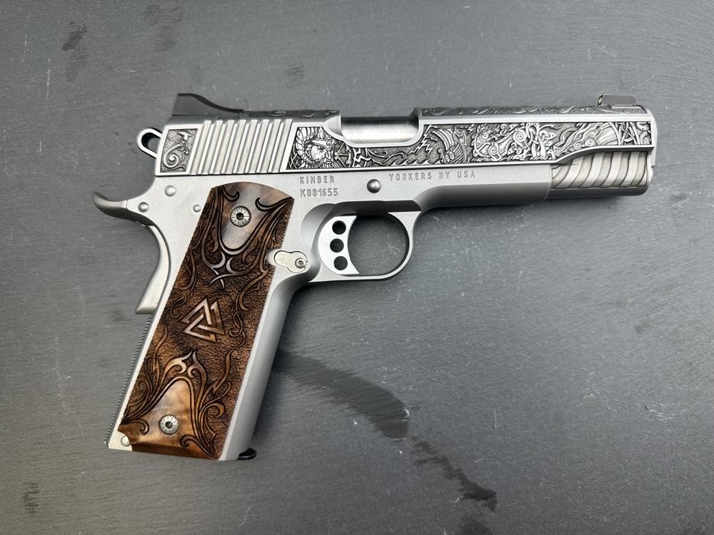 FACTORY 2ND - Kimber 1911 Custom Engraved Viking Warrior AAA by Altamont-img-6