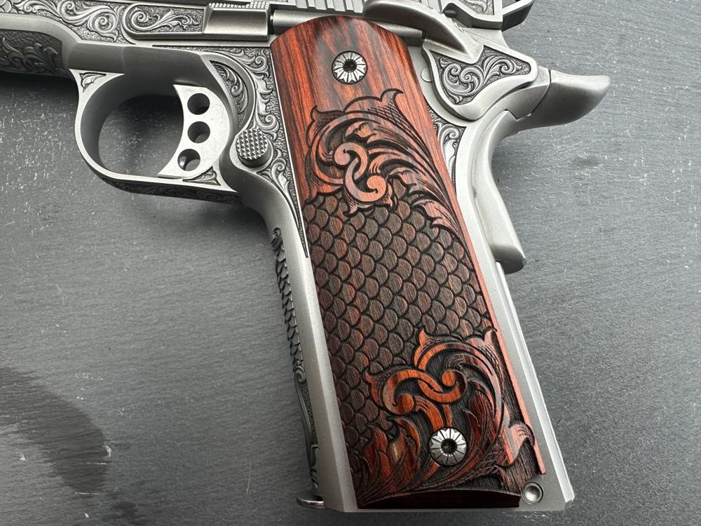 FACTORY 2ND - Kimber 1911 Custom Engraved Royal Fish Scale Altamont .45ACP-img-4