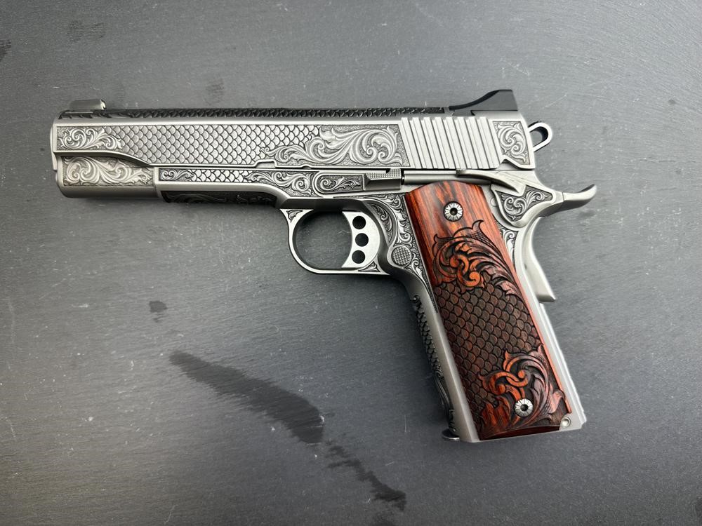 FACTORY 2ND - Kimber 1911 Custom Engraved Royal Fish Scale Altamont .45ACP-img-0