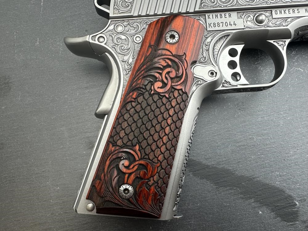 FACTORY 2ND - Kimber 1911 Custom Engraved Royal Fish Scale Altamont .45ACP-img-11