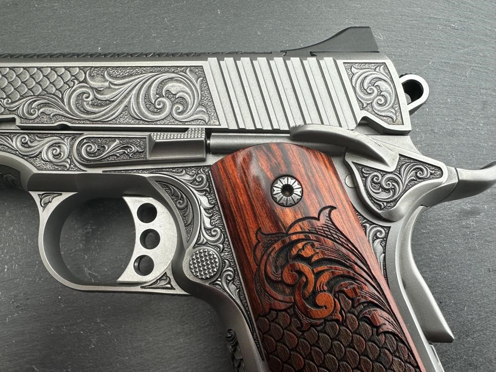 FACTORY 2ND - Kimber 1911 Custom Engraved Royal Fish Scale Altamont .45ACP-img-3
