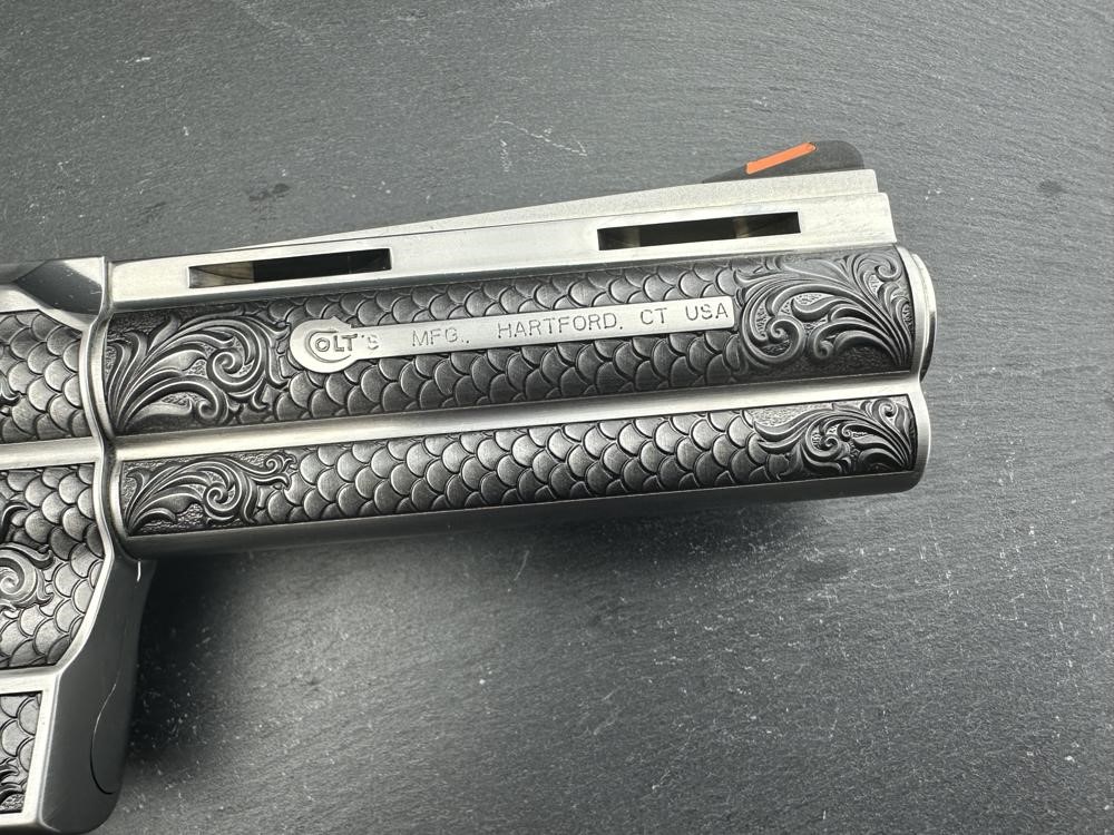 FACTORY 2ND - Colt Python ENGRAVED Royal Snake Scale by Altamont 4.25"-img-7