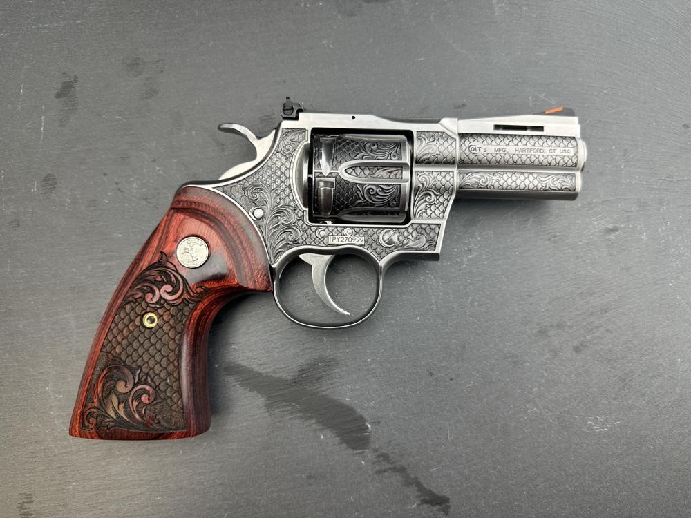 FACTORY 2ND - Colt Python 2020 ENGRAVED Royal Snake Scale by Altamont 3"-img-6