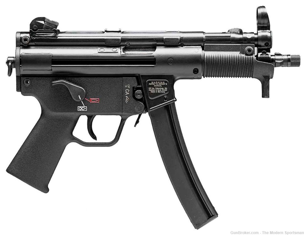 Heckler & Koch HK SP5K-PDW 9mm 5.83" Barrel Black Semi Auto Pistol 81000481-img-1
