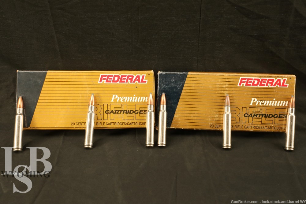 40x Federal Premium Safari .338 Win Mag 210 gr Ammo -img-0