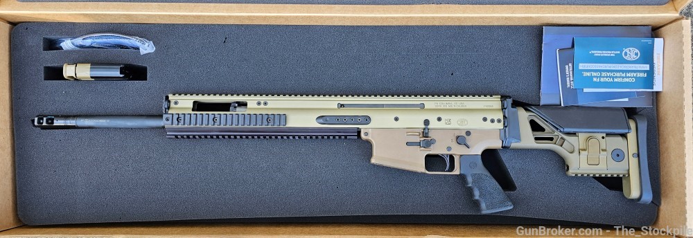 FN Scar 20S 6.5 Creedmoor 20" Bbl DMR FDE w/ One Mag Box Manual Excellent!-img-14