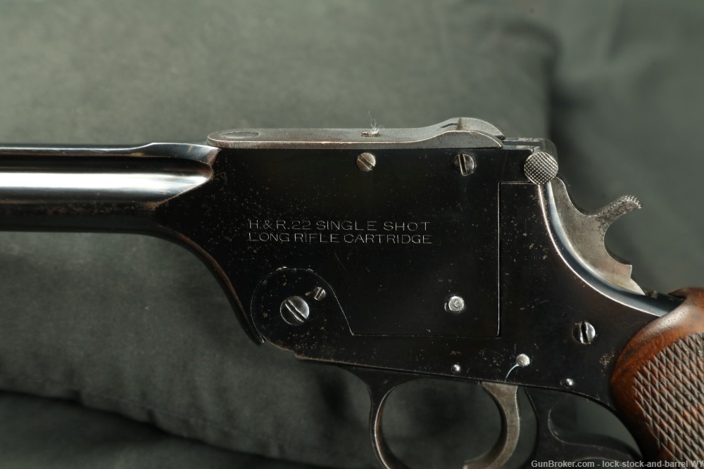 Walter F Roper H&R U.S.R.A 3rd Model 195 Single Shot Tip-Up Pistol 1930 C&R-img-18