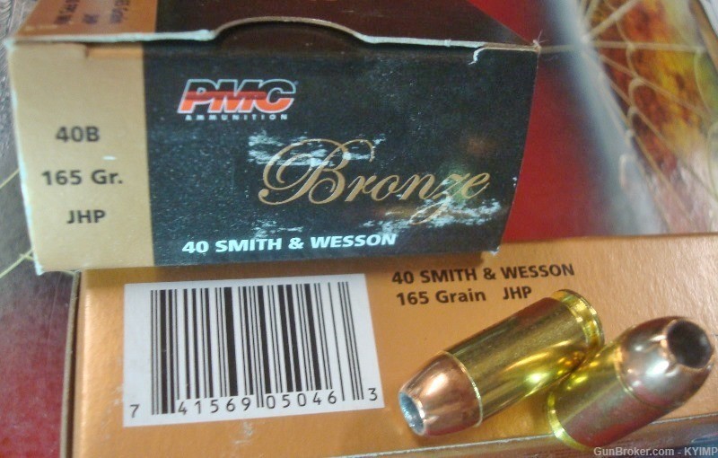200 PMC .40 s&w 165 gr JHP NEW ammunition Jacketed Hollow Point 40B-img-2