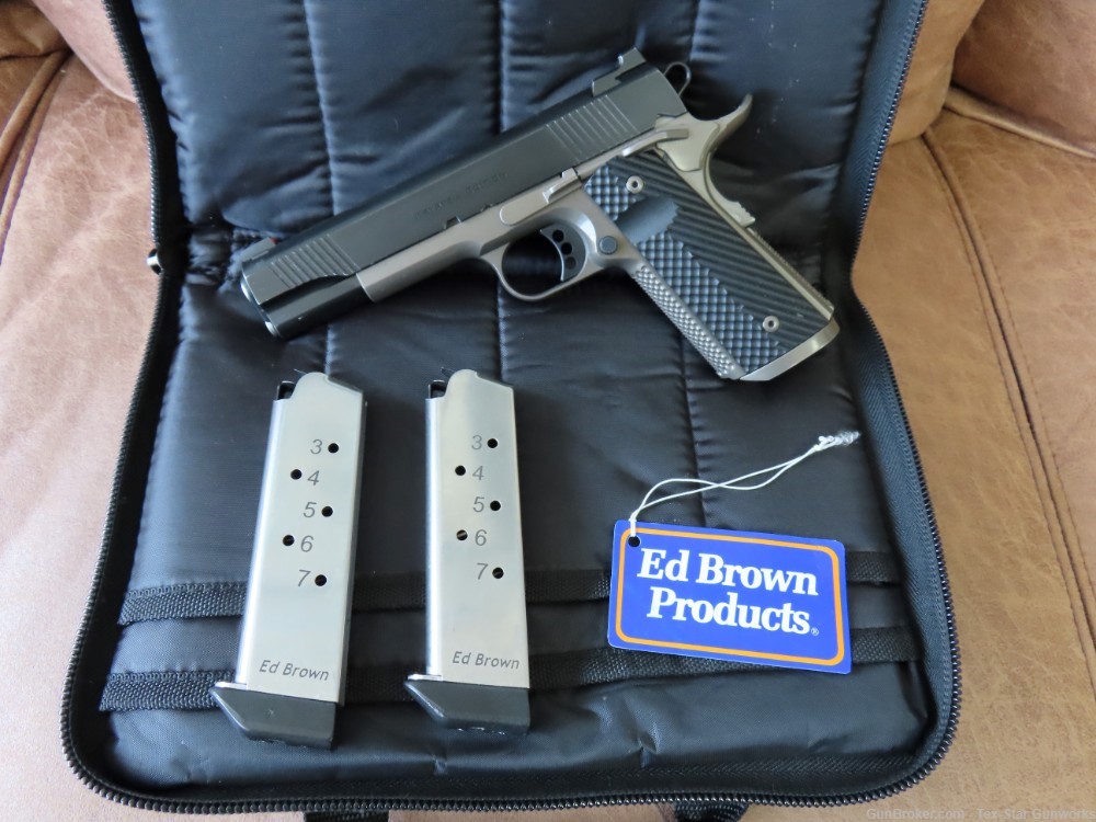 ED BROWN 1911 KRYPTEIA LIMITED EDITION .45ACP, 2 MAGS & ORG CASE-img-0