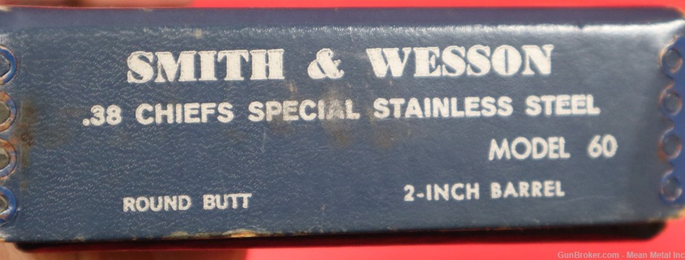 S&W Smith & Wesson model 60 Chiefs Special 38spl SS 2" w/box   No Reserve-img-30