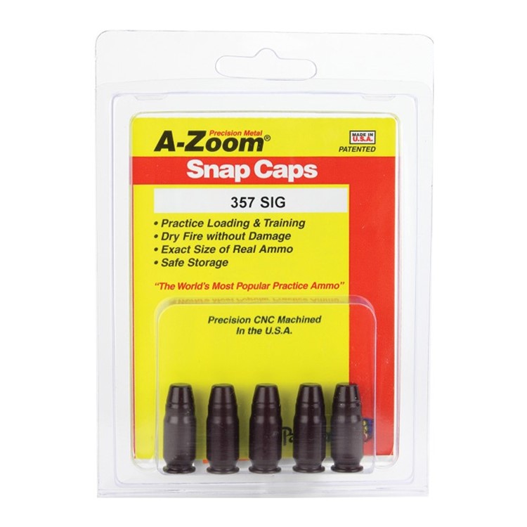 A-ZOOM Precision Metal 5-Pack of 357 Sig Snap Caps (15159)-img-2