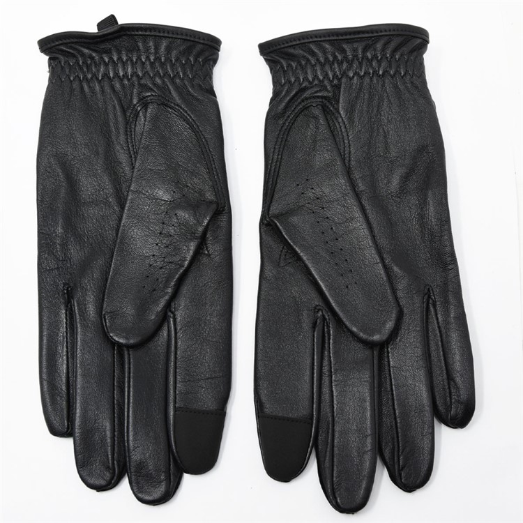 BERETTA Leather Shooting Gloves, Color: Black/Grey, Size: S-img-5