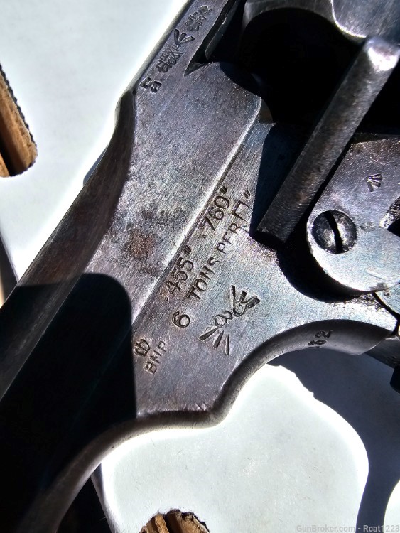 1917 Webley MK VI break top revolver shaved cylinder -img-12