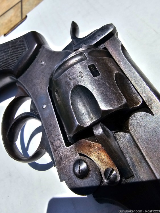 1917 Webley MK VI break top revolver shaved cylinder -img-20