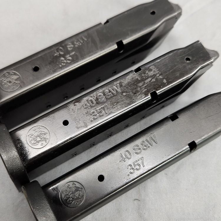 Three Smith & Wesson M&P40 magazines 15rd .40 S&W or .357 Sig-img-6