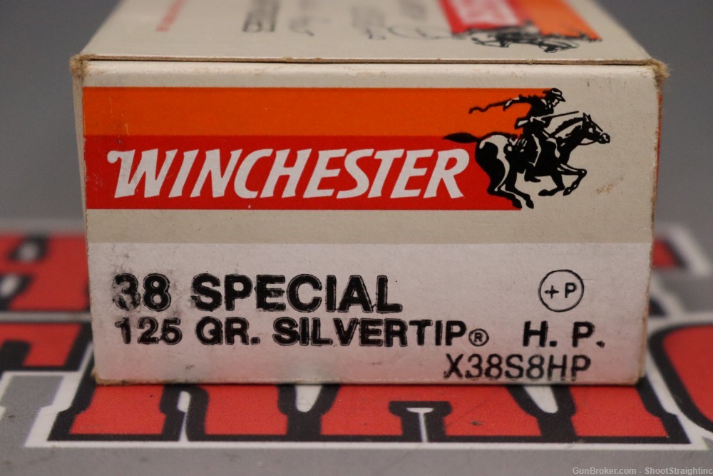 Lot O' One (1) Box of 50rds Winchester .38SPL+P 125gr SIlvertip JHP-img-7
