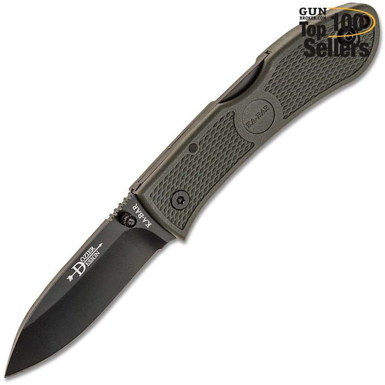 KA-BAR Dozier Hunter Folding Knife (4062FG)-img-0