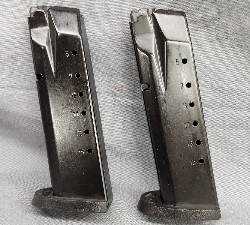 Two Smith & Wesson M&P40 magazines 15rd .40 S&W or .357 Sig-img-0