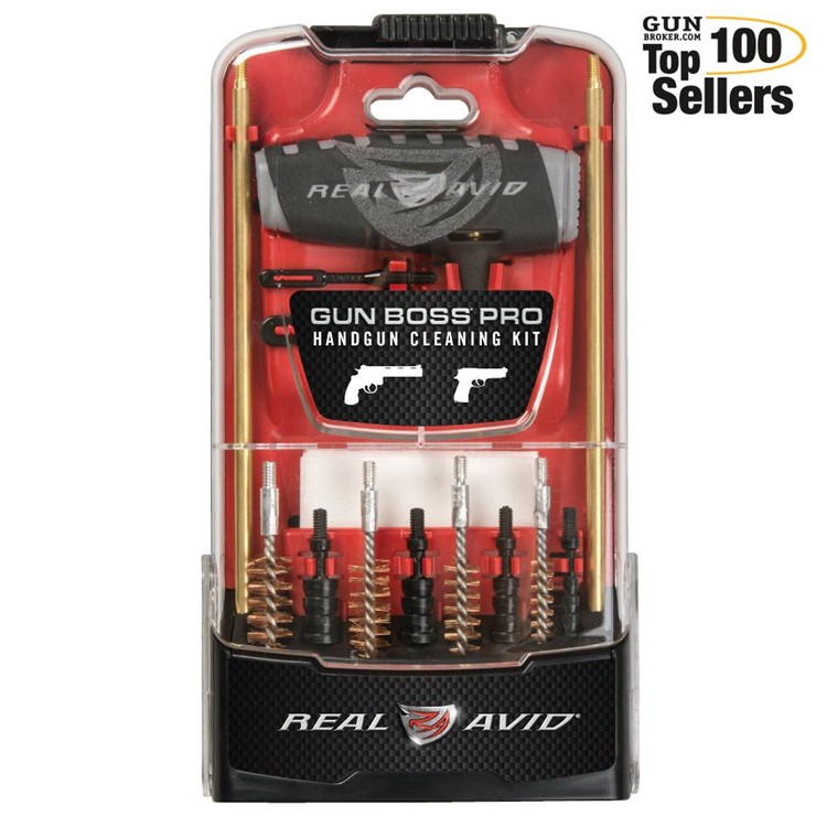 Real Avid Gun Boss Pro Handgun Cleaning Kit, Fits .22, .357, .38-img-0