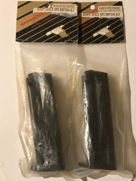 Desert Eagle fast action 9mm 10 round magazines- new old stock -img-0
