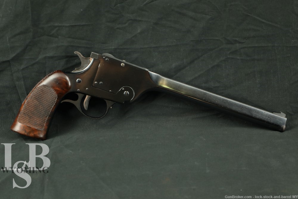 Walter F Roper H&R U.S.R.A 7th Model 195 .22 Single Shot Tip-Up Pistol, C&R-img-0