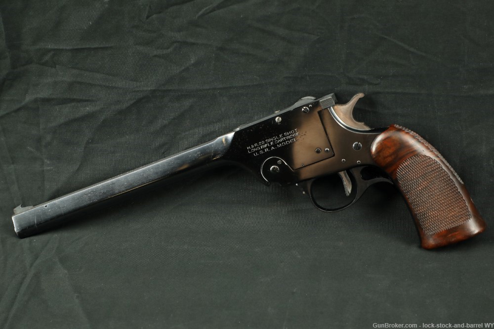 Walter F Roper H&R U.S.R.A 7th Model 195 .22 Single Shot Tip-Up Pistol, C&R-img-4