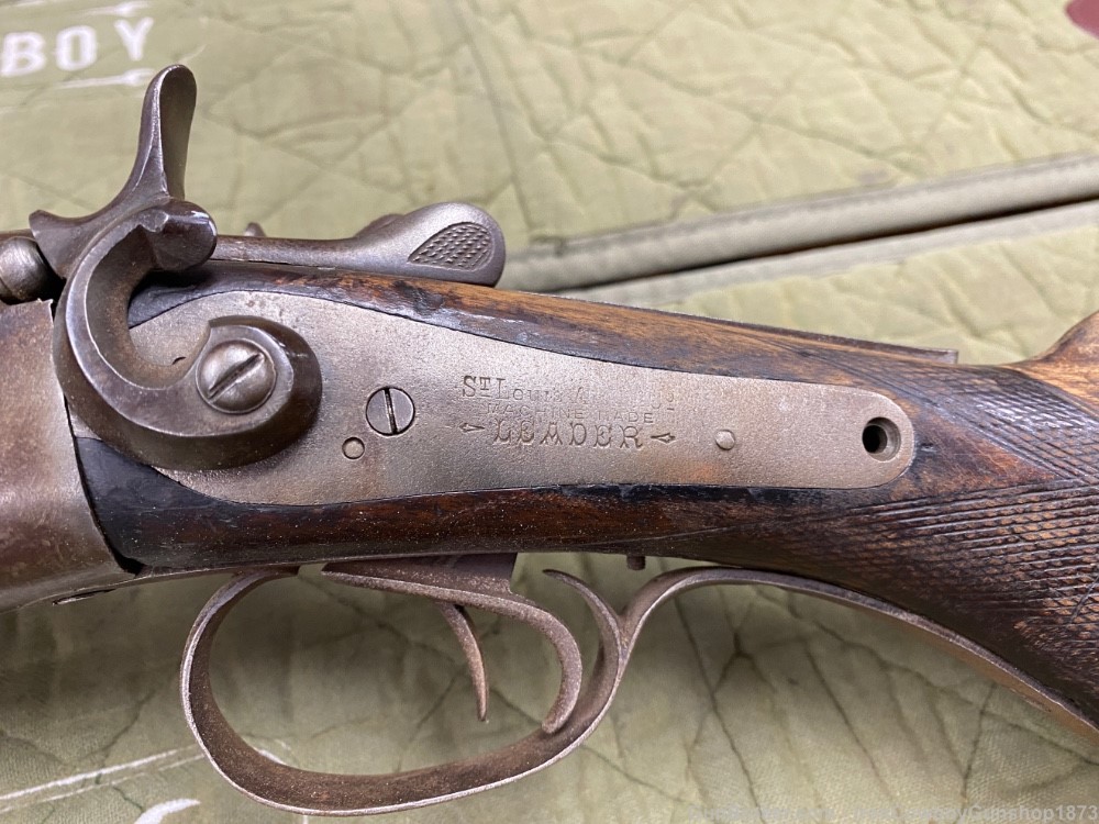  St Louis Arms Co. Belgium Made The Leader Hammer Gun 12Ga SxS Parts Gun-img-7