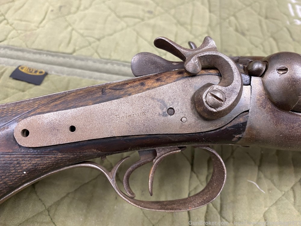  St Louis Arms Co. Belgium Made The Leader Hammer Gun 12Ga SxS Parts Gun-img-9