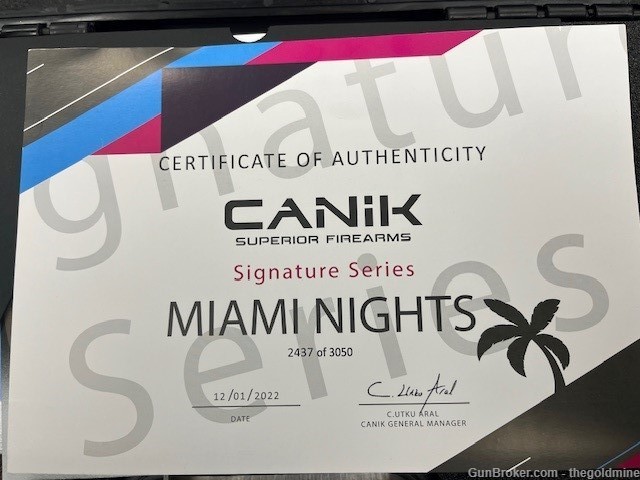 Canik Miami Night Signature Series METE SFT 9mm 18rd NEW-img-3
