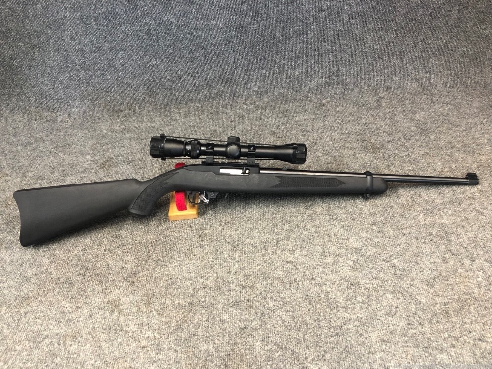 Ruger 10/22 Rifle from 2013 used about mint with scope and two magazines -img-1