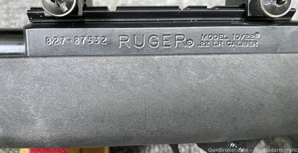 Ruger 10/22 Rifle from 2013 used about mint with scope and two magazines -img-20