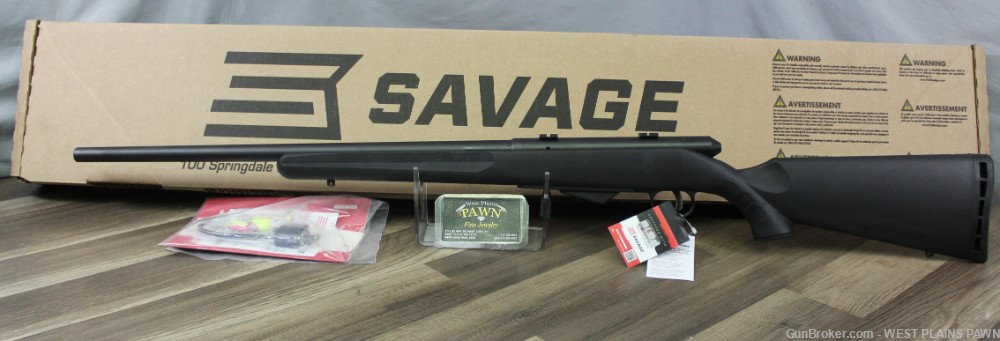 NIB SAVAGE 25 WALKINGVARMINTER BOLT ACTION RIFLE, 17 HORNET, 22" BRL, 4 RND-img-0